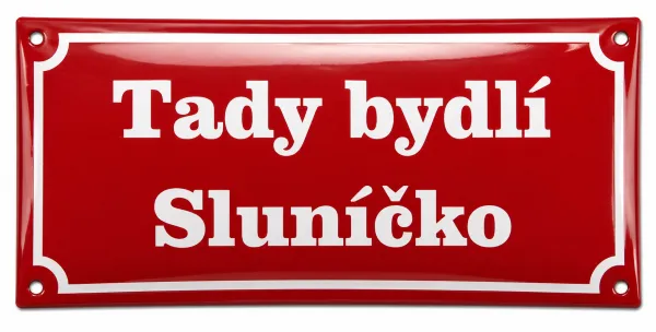 Smaltovaná cedule Dar pro 24